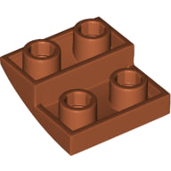 LEGO® los onderdeel Dakpan Gebogen Donker Oranje 32803