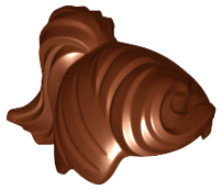 LEGO® los onderdeel Haar in kleur Roodachtig Bruin 13785