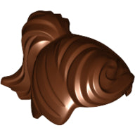 Plaatje in Gallery viewer laden, LEGO® los onderdeel Haar in kleur Roodachtig Bruin 13785