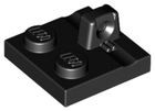 LEGO® los onderdeel Scharnier in kleur Zwart 92582