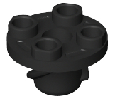 LEGO® los onderdeel Plaat Rond in kleur Zwart 50407