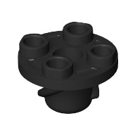 LEGO® los onderdeel Plaat Rond in kleur Zwart 50407