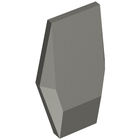 LEGO® los onderdeel Groot figuur Parel Donkergrijs 28220