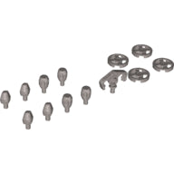 Plaatje in Gallery viewer laden, LEGO® los onderdeel Wapen in kleur Zilver 40598
