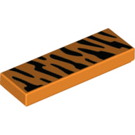 LEGO® los onderdeel Tegel met Motief Oranje 63864pb079