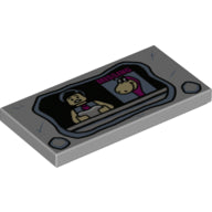 Plaatje in Gallery viewer laden, LEGO® Tegel met Motief Licht Blauwachtig Grijs 87079pb0562