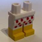 LEGO® los onderdeel Benen met Motief Wit 970c00pb1024