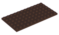 LEGO® los onderdeel Plaat Algemeen Donker Bruin 3028