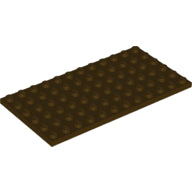 Plaatje in Gallery viewer laden, LEGO® los onderdeel Plaat Algemeen Donker Bruin 3028
