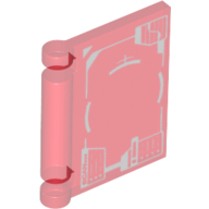 Plaatje in Gallery viewer laden, LEGO® Accessoire met Motief Doorzichtig Rood 24093pb022
