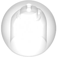 Plaatje in Gallery viewer laden, LEGO® los onderdeel Hoofddeksels in kleur Doorzichtig 51283