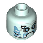 LEGO® los onderdeel Hoofd in kleur Licht Aqua 3626cpb2423