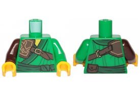 LEGO® los onderdeel Lijf met Motief Groen 973pb3537c01