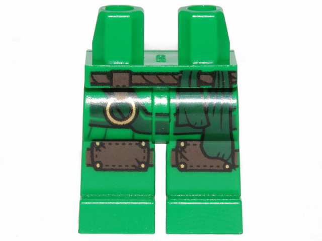 LEGO® los onderdeel Benen met Motief Groen 970c00pb0969