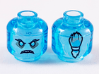 LEGO® los onderdeel Hoofd Doorzichtig Lichtblauw 3626cpb2433