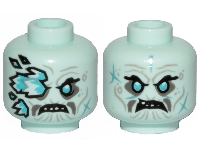 LEGO® los onderdeel Hoofd in kleur Licht Aqua 3626cpb2376