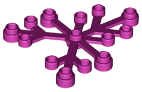 LEGO® los onderdeel Plant & Struik in kleur Magenta 2417