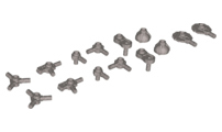 LEGO® los onderdeel Wapen in kleur Zilver 50018