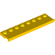 LEGO® los onderdeel Plaat Aangepast in kleur Geel 30586