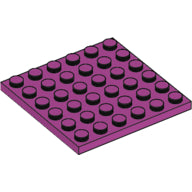 LEGO® los onderdeel Plaat Algemeen in kleur Magenta 3958