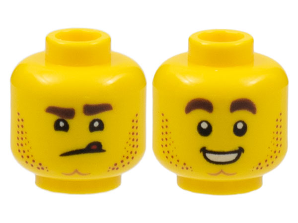 LEGO® los onderdeel Hoofd in kleur Geel 3626cpb2460