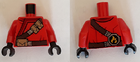 LEGO® los onderdeel Lijf met Motief Rood 973pb3584c01
