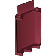 LEGO® los onderdeel Paneel in kleur Donkerrood 87421
