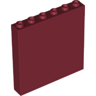 LEGO® los onderdeel Paneel in kleur Donkerrood 59349