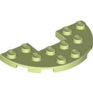 Plaatje in Gallery viewer laden, LEGO® los onderdeel Plaat Rond Geelachtig Groen 18646