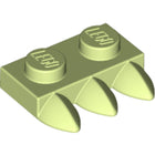 LEGO® los onderdeel Plaat Aangepast Geelachtig Groen 15208