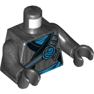 Plaatje in Gallery viewer laden, LEGO® Lijf met Motief Parel Donkergrijs 973pb3617c01