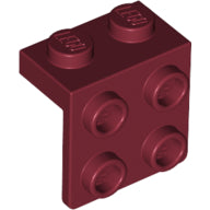 Plaatje in Gallery viewer laden, LEGO® los onderdeel Beugel in kleur Donkerrood 44728