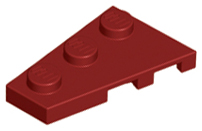 LEGO® los onderdeel Wig Plaat in kleur Donkerrood 43723