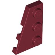 LEGO® los onderdeel Wig Plaat in kleur Donkerrood 43723