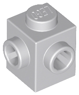 Plaatje in Gallery viewer laden, LEGO® Steen Aangepast Licht Blauwachtig Grijs 26604