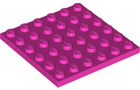 LEGO® los onderdeel Plaat Algemeen in kleur Donker Roze 3958