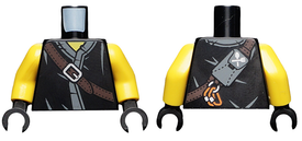 LEGO® los onderdeel Lijf met Motief Zwart 973pb3583c01
