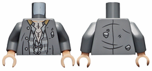 Plaatje in Gallery viewer laden, LEGO® Lijf met Motief Donker Blauwachtig Grijs 973pb3598c01