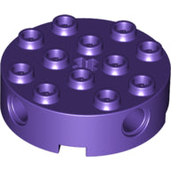 Plaatje in Gallery viewer laden, LEGO® los onderdeel Steen Rond in kleur Donkerpaars 6222