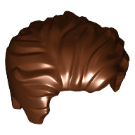 LEGO® los onderdeel Haar in kleur Roodachtig Bruin 23186