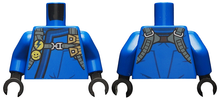 Plaatje in Gallery viewer laden, LEGO® los onderdeel Lijf met Motief Blauw 973pb3614c01