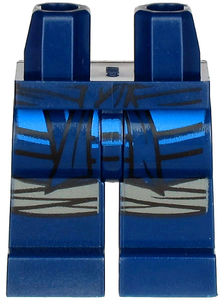 LEGO® onderdeel Benen met Motief Donkerblauw 970c00pb0986