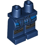 LEGO® onderdeel Benen met Motief Donkerblauw 970c00pb0986