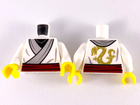 LEGO® los onderdeel Lijf met Motief Wit 973pb3607c01