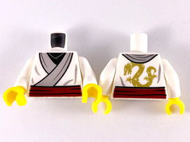 LEGO® los onderdeel Lijf met Motief Wit 973pb3607c01
