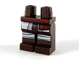 LEGO® onderdeel Benen met Motief Donker Bruin 970c00pb0984