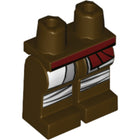LEGO® onderdeel Benen met Motief Donker Bruin 970c00pb0984