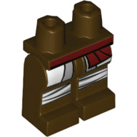 LEGO® onderdeel Benen met Motief Donker Bruin 970c00pb0984