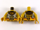 LEGO® los onderdeel Lijf met Motief Parel Goud 973pb3616c01