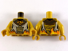 LEGO® los onderdeel Lijf met Motief Parel Goud 973pb3616c01